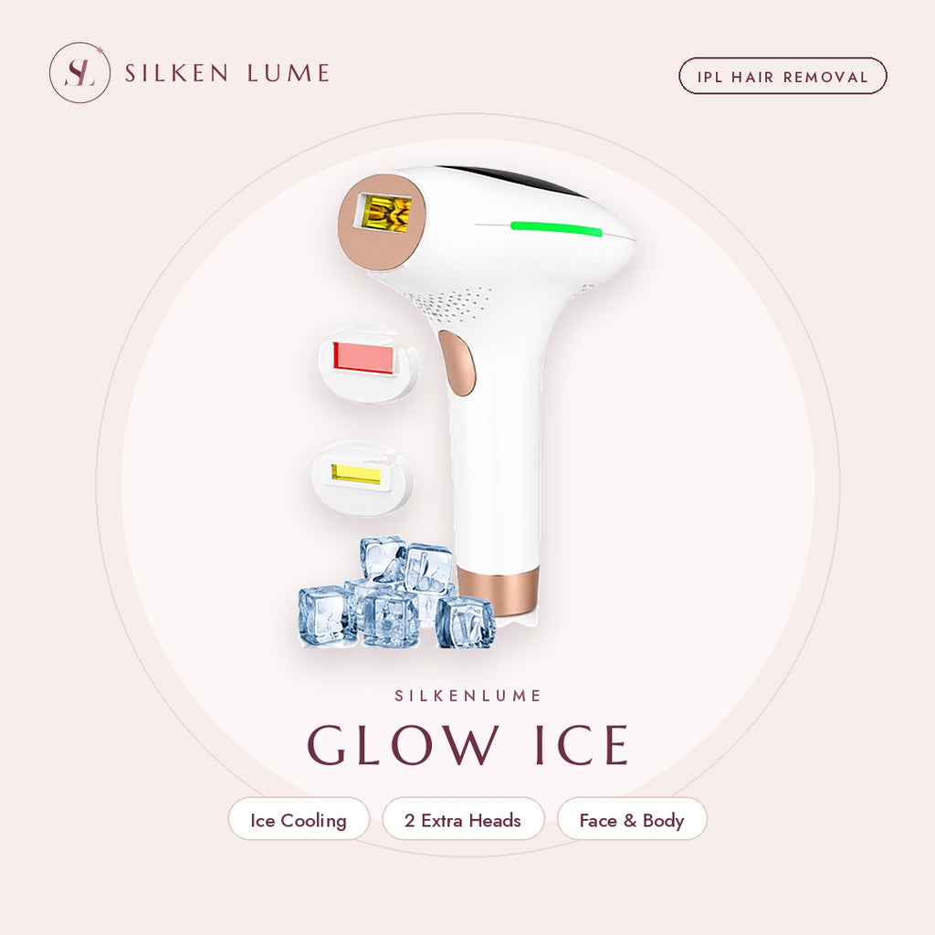 SilkenLume Glow Ice IPL hair removal device key features
