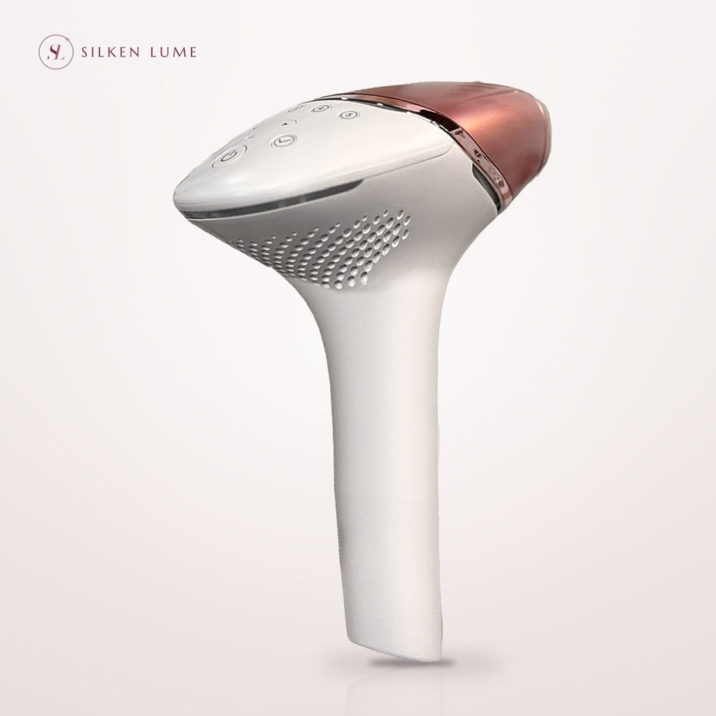 Philips IPL Hair Removal 9000, three-quarter view showing the controls